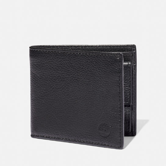 Kennebunk Bifold Leather Wallet with Coin Pocket for Men in Black | Timberland