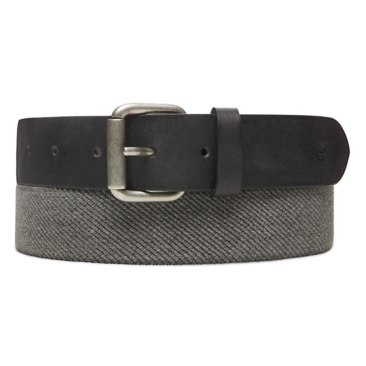 Canvas Stretch Belt for Men in Grey-