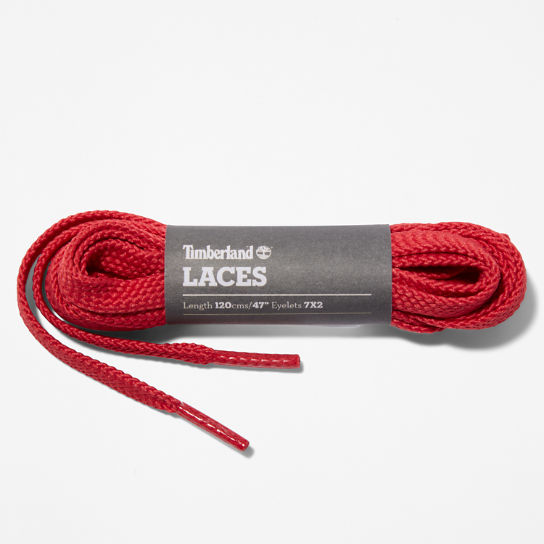 120cm/47" Flat Replacement Laces in Red | Timberland