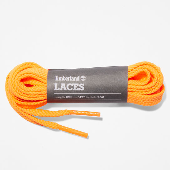 Lacets plats de rechange 119,4 cm / 47 pouces en orange | Timberland