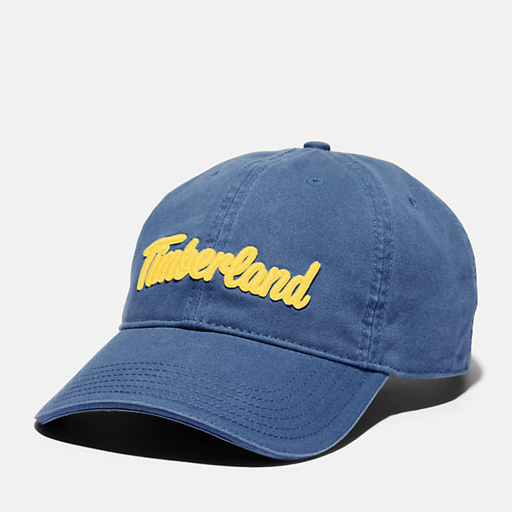 Midland Beach Embroidered Baseball Cap for Men in Blue-