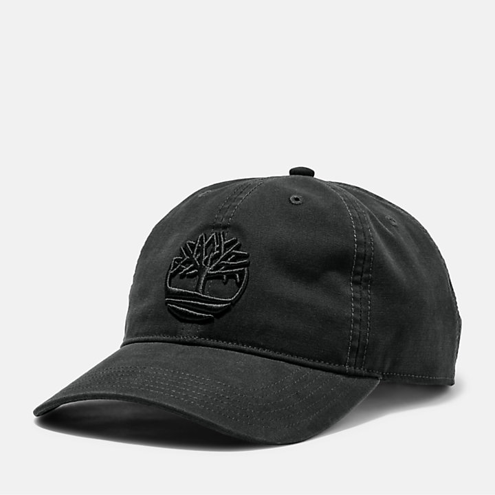 Gorra de Lona de Algodón Soundview para hombre en color negro-