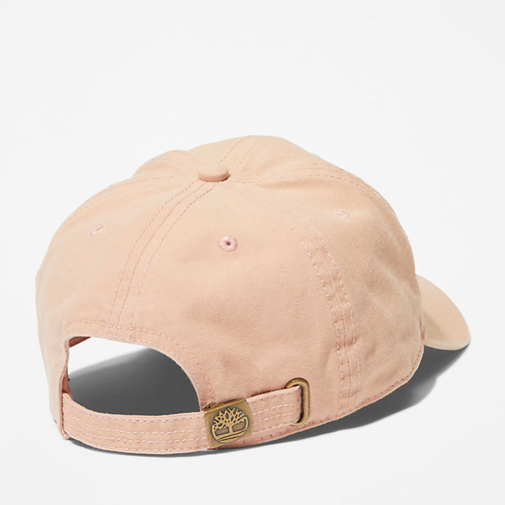 Soundview Cotton Canvas Baseball Cap for Men in Pink-