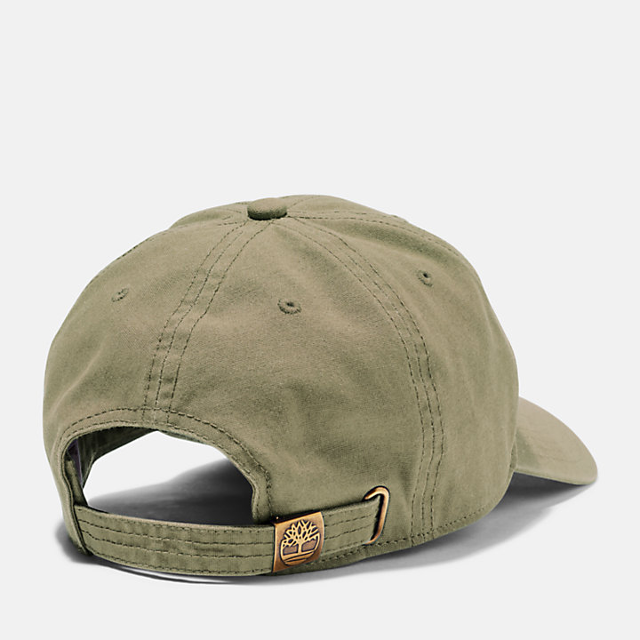 Gorra de Lona de Algodón Soundview para hombre en verde oscuro-