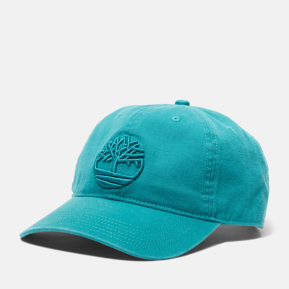 Timberland Soundview Cotton Baseball Cap For Men In Teal Teal