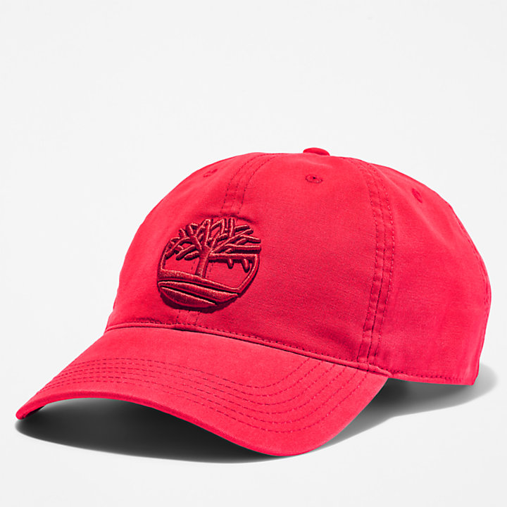 Gorra de Lona de Algodón Soundview para hombre en rojo-