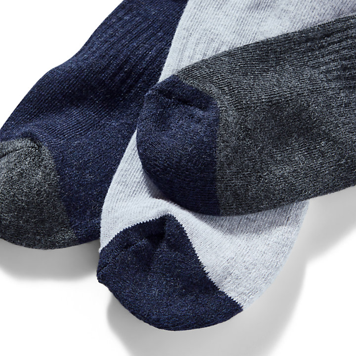 Three Pair Sagamore Beach Socks for Men in Navy-