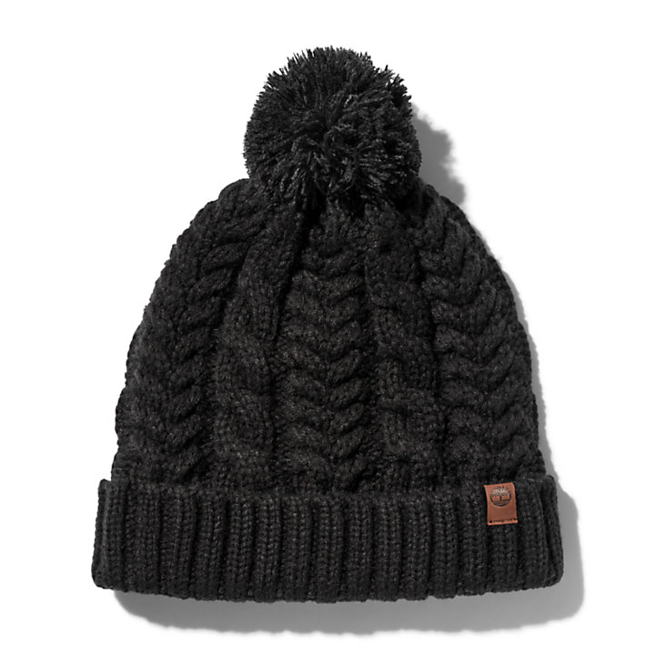 Cable-knit Beanie Hat for Women in Black | Timberland