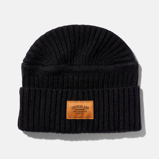 Gulf Beach Ribbed Beanie for Men in Black | Timberland