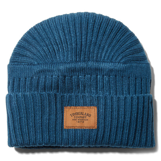 Gulf Beach Ribbed Beanie for Men in Blue | Timberland