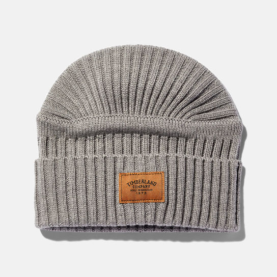 Gulf Beach Ribbed Beanie for Men in Light Grey | Timberland