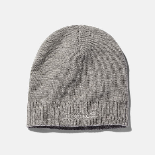 Logo Beanie for Men in Grey | Timberland