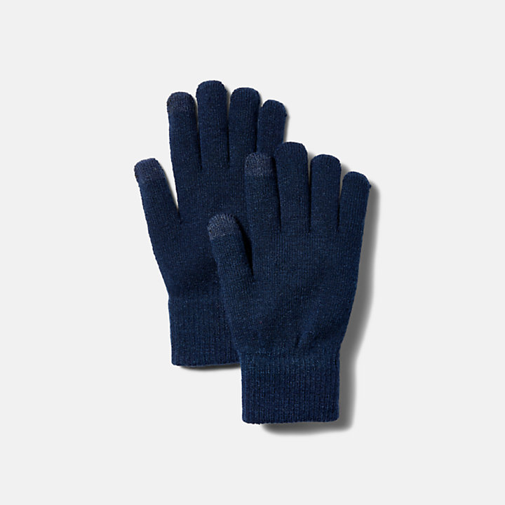 Touchscreen-Damenhandschuhe in Navyblau-