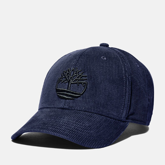 Cotton Corduroy 6-panel Cap for Men in Blue | Timberland