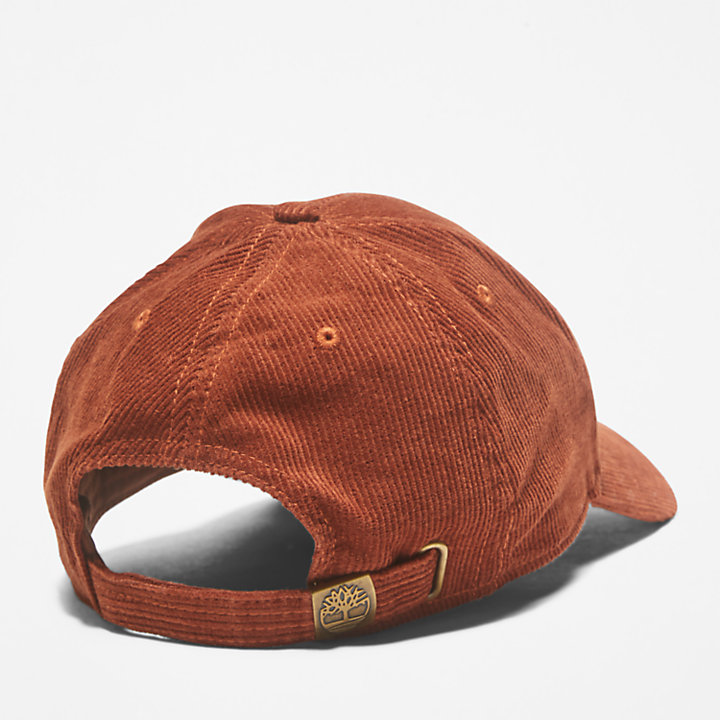 Gorra de Béisbol de Pana de Algodón para Hombre en marrón claro-