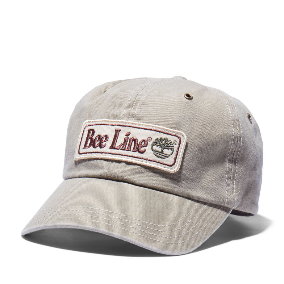 Bee Line X Timberland Baseball Cap For Men In Grey Khaki, Size ONE