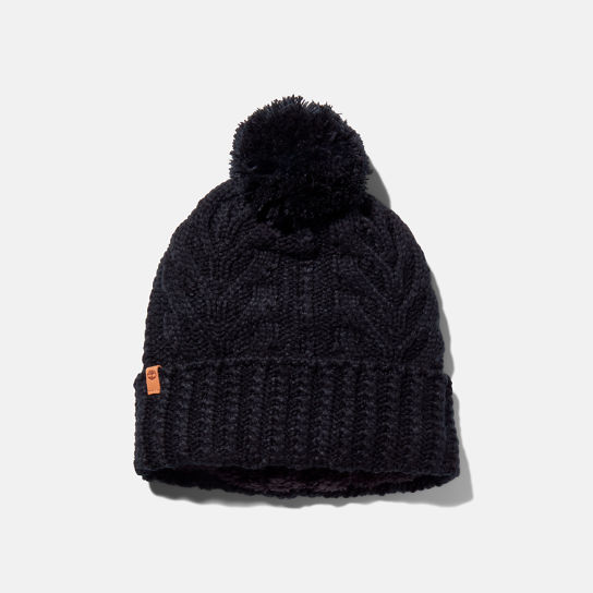 Autumn Woods Cable Beanie for Women in Black | Timberland