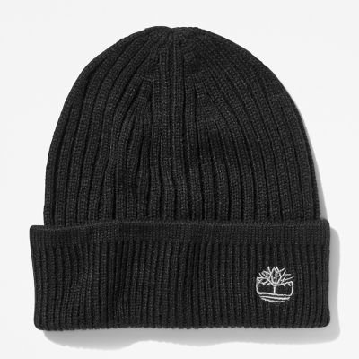 Ribbed Knit Beanie for Men in Black | Timberland