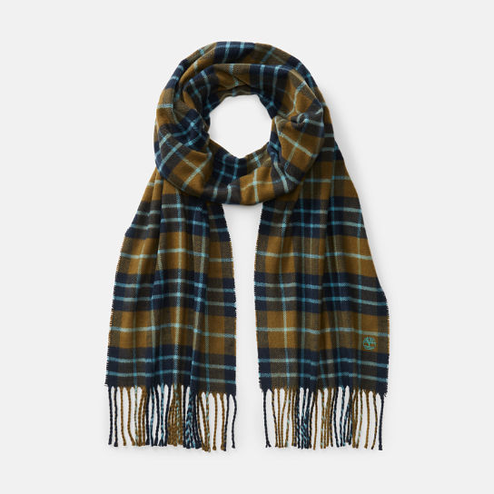Cape Neddick Check Scarf with Gift Box for Men in Green | Timberland