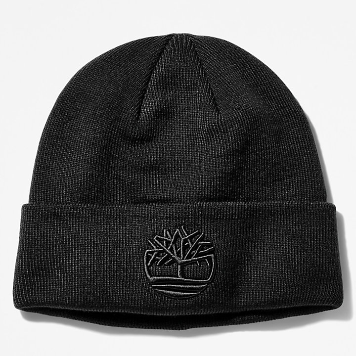 Newington Embroidered Beanie for Men in Black-