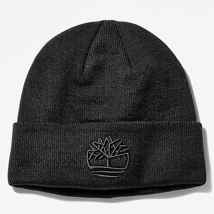 Newington Embroidered Beanie for Men in Black