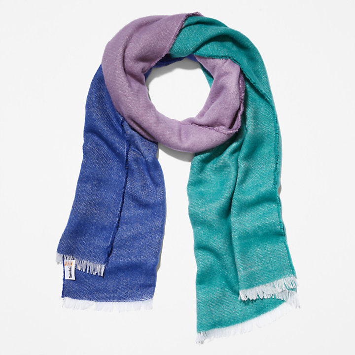 Color Block Sjaal voor dames in groen-