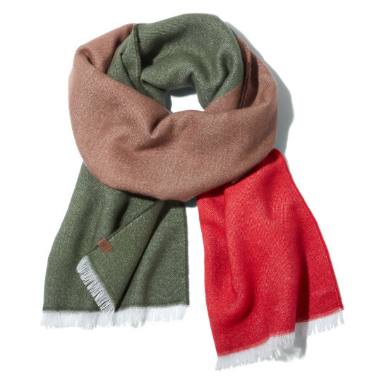 Farbblock-Schal für Damen in Dunkelgrün | Timberland