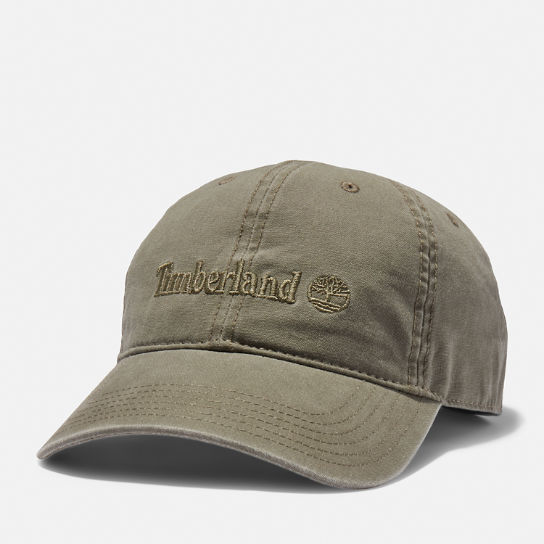 Cooper Hill Cotton Canvas Baseball Cap for Men in Green | Timberland