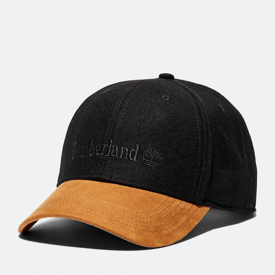 Timberland All Gender Vintage-style Baseball Cap In Black Black Unisex, Size ONE
