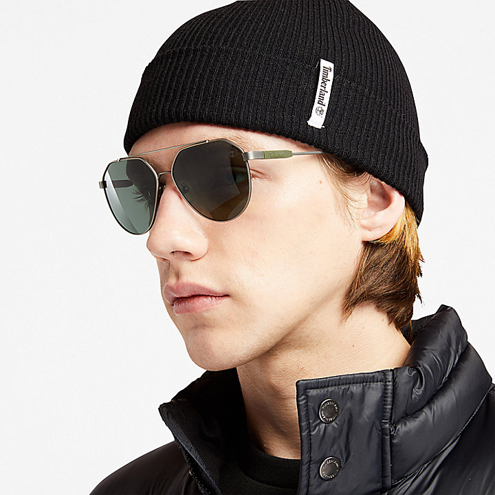 Brand Mission Beanie for Men in Black | Timberland