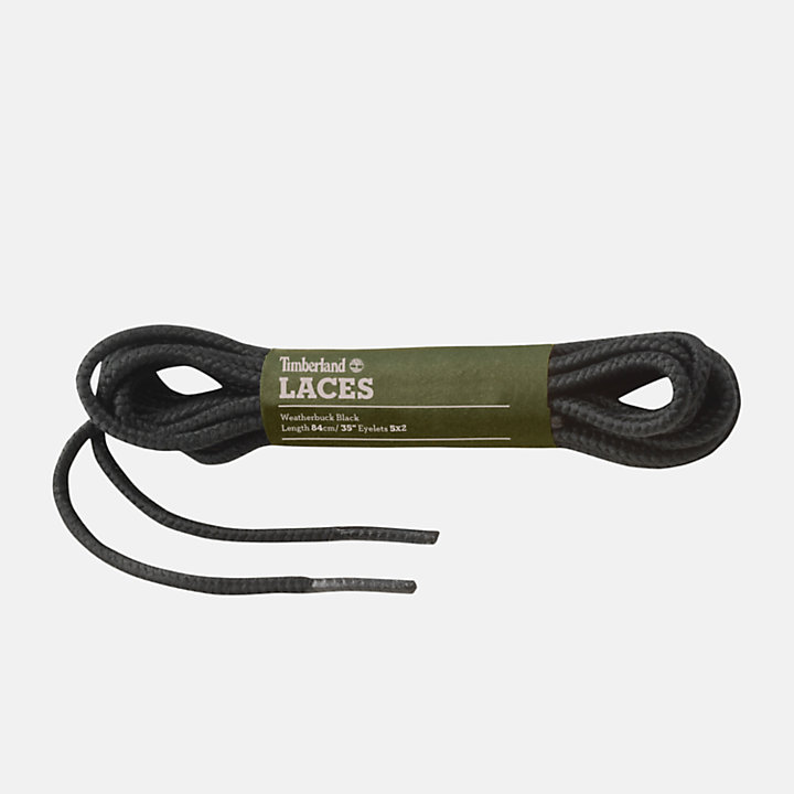 Lacets de rechange Weatherbuck 84 cm (33 pouces) en noir-