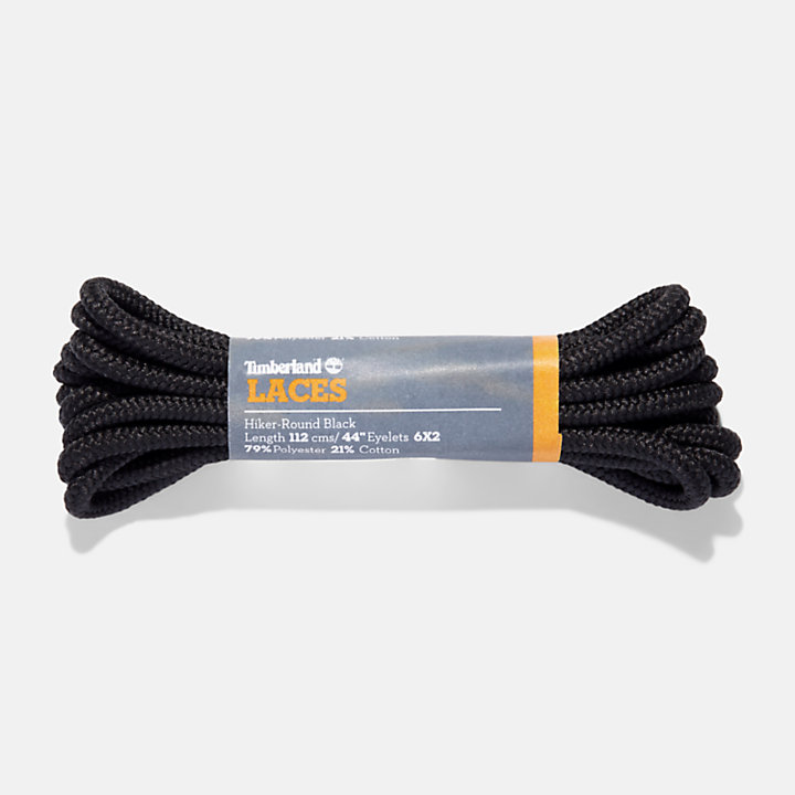 Lacets de replacement ronds pour hikers 112 cm (44 pouces) en noir-