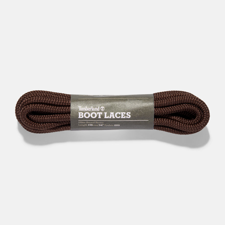 Timberland 137cm/54" Round Replacement Hiker Laces In Brown Brown Unisex, Size ONE