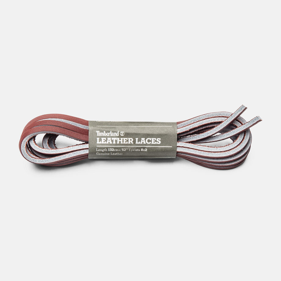 Timberland 132cm / 52'' Rawhide Replacement Laces In Brown Red Unisex