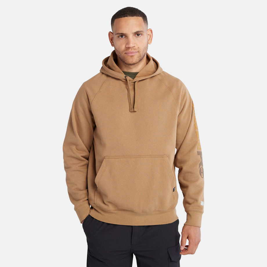 Timberland Pro Hood Honcho Sport Hoodie For Men In Light Brown Brown, Size XXL