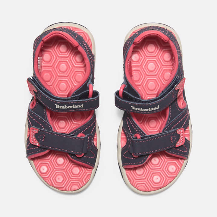 Adventure Seeker Sandale mit 2 Riemchen für Kleinkinder in Navyblau/Pink-