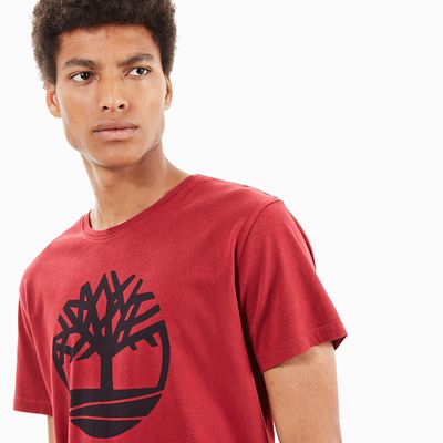 red timberland t shirt