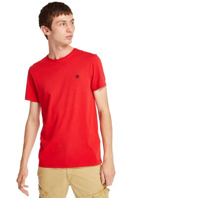 red timberland shirt