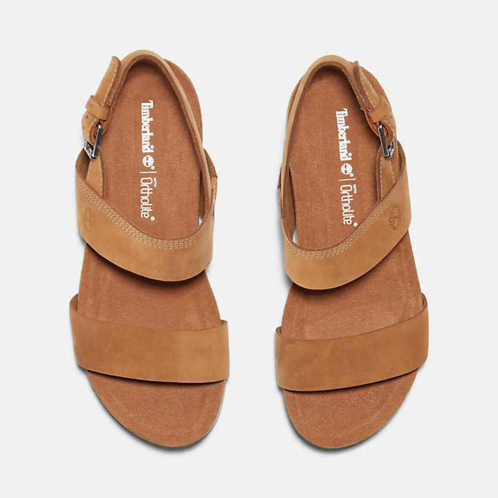 Sandalo con Cinturino Posteriore Malibu Waves da Donna in marrone chiaro o marrone-