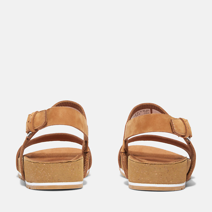 Malibu Waves 2-Strap Sandal for Women in Light Brown-