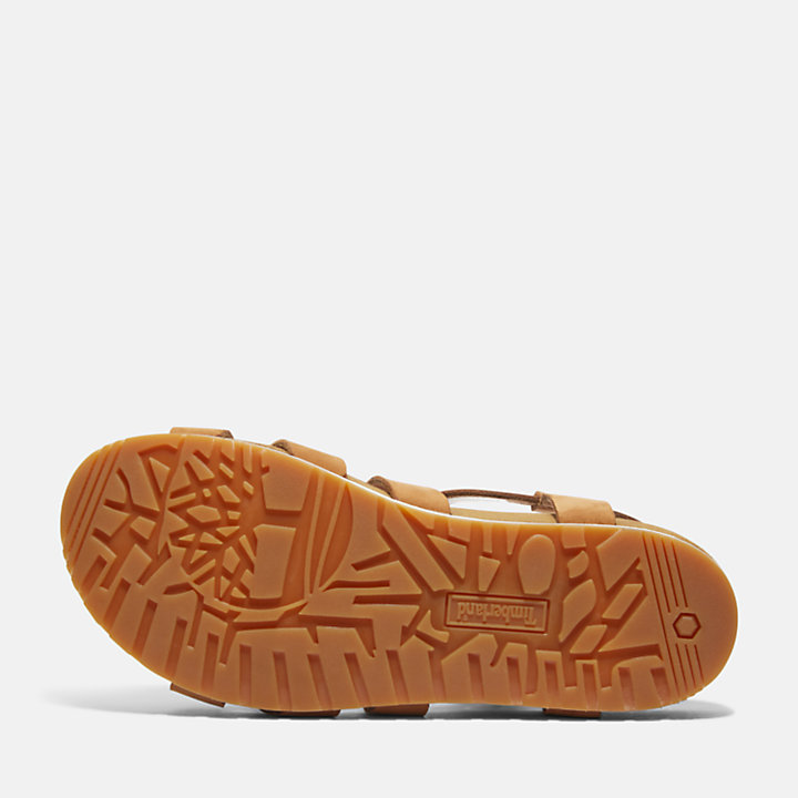 Malibu Waves Sandale mit Knöchelriemchen für Damen in Braun-