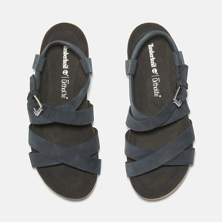 Malibu Waves Sandale mit Knöchelriemchen für Damen in Schwarz-