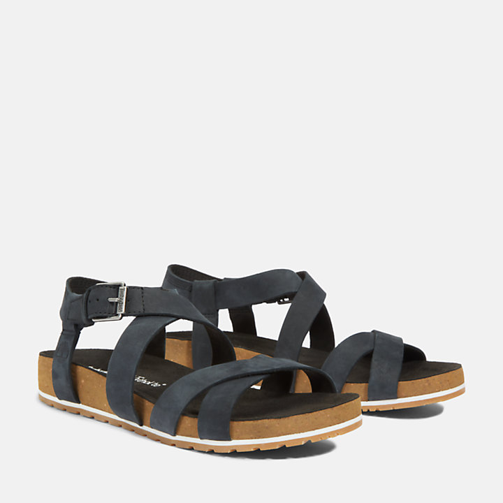 Malibu Waves Ankle Strap Sandaal voor dames in zwart-
