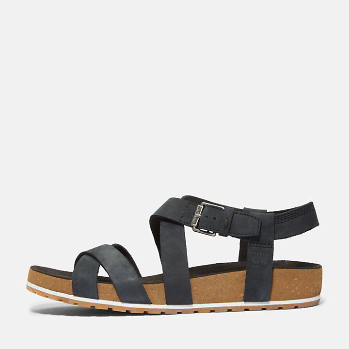 Malibu Waves Ankle Strap Sandaal voor dames in zwart-
