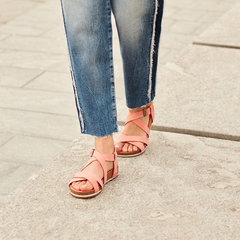 Timberland Womenʼs Malibu Waves Ankle Strap Sandal Pink at £56 | love ...