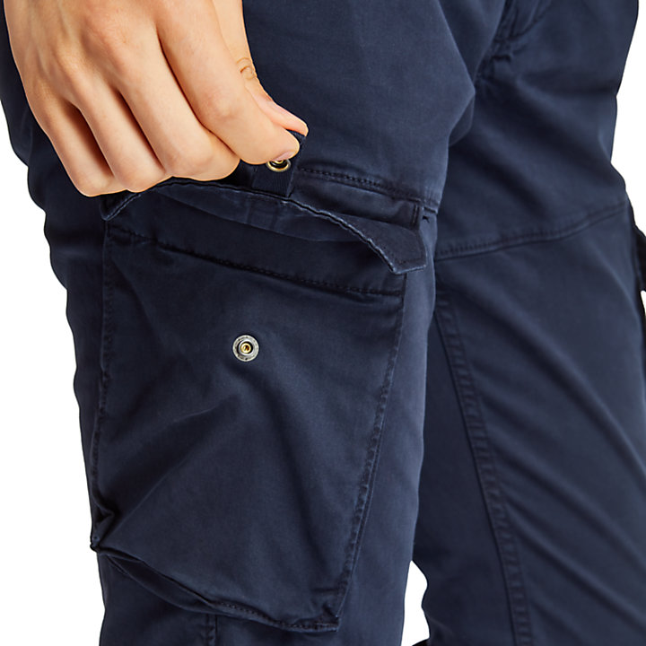 Squam Lake Twill Cargo Trousers for Men in Navy-