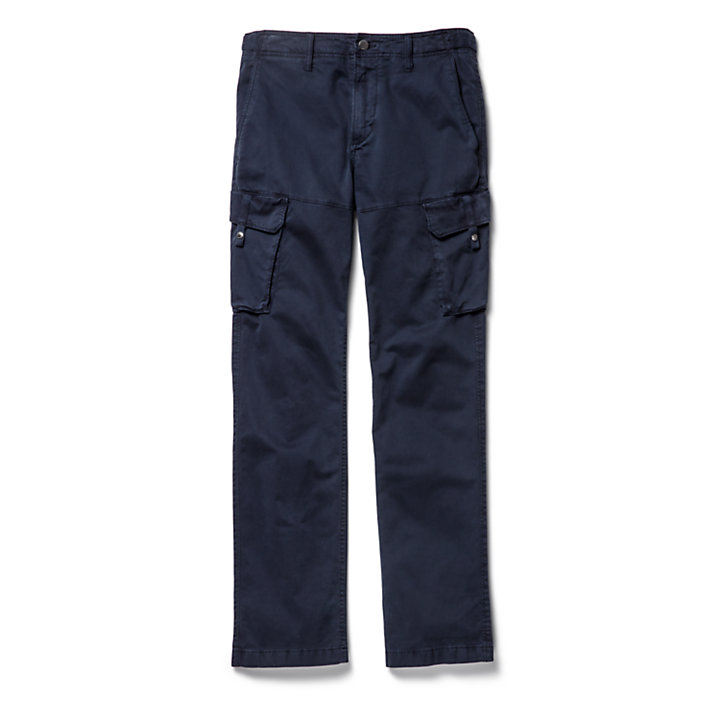Squam Lake Twill Cargo Trousers for Men in Navy-