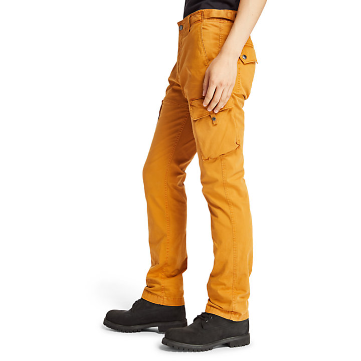 Squam Lake Twill Cargo Trousers for Men in Yellow-