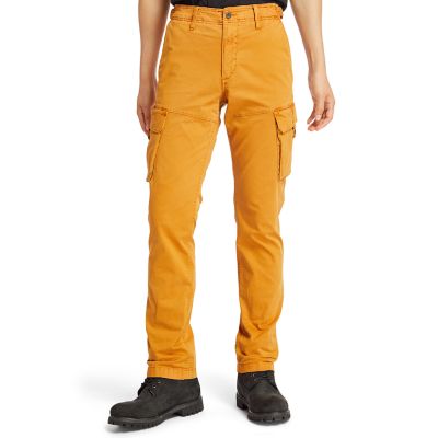 mens yellow cargo pants