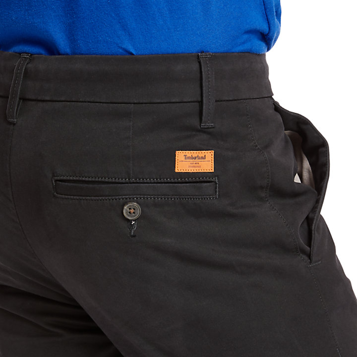 Pantaloni Chino da Uomo Squam Lake in colore nero-